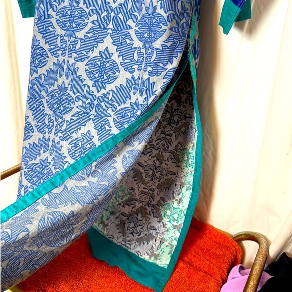 Gorgeous Embroidered Indian Kurta Women's Sz 40 PTP 20" Heavier Weight Tunic - Picture 7 of 8